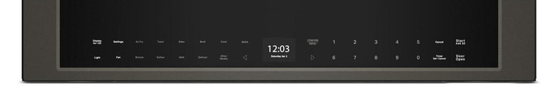 Four à micro-ondes à hotte intégrée intelligent multifonctionnel KitchenAid à installation affleurée - minerai noir - YKMMF530PBE