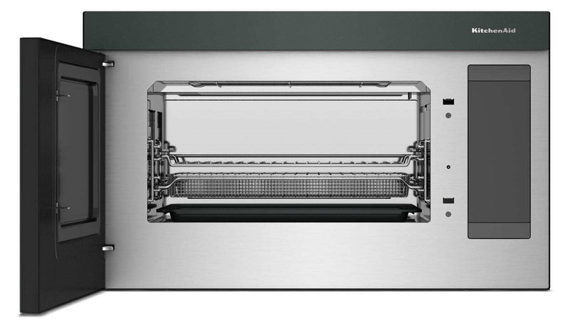 Four à micro-ondes à hotte intégrée intelligent multifonctionnel KitchenAid à installation affleurée - genièvre - YKMMF530PJP