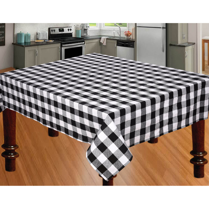 Nappe de 60 po x 90 po à point à carreaux blanc