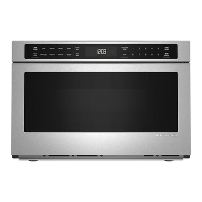 KitchenAid 24" 1.3 Cu. Ft. Under-Counter Microwave Oven Drawer - Stainless Steel - KMBD524TPS | Tiroir four à micro-ondes sous le comptoir KitchenAid de 1,3 pi3 et de 24 po - acier inoxydable - KMBD524TPS