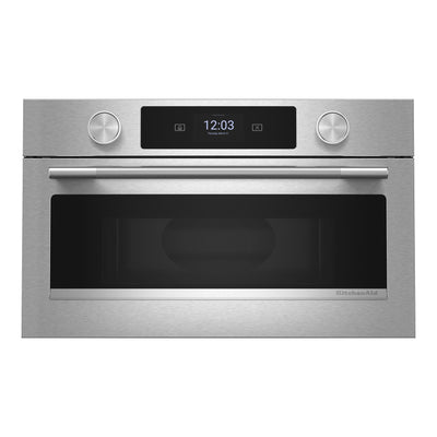 Kitchenaid 27" Built-In Microwave Oven with Air Fry – PrintShield - KMBS727SPS | Four à micro-ondes encastré KitchenAid de 27 po avec friture à air - PrintShieldMC - KMBS727SPS