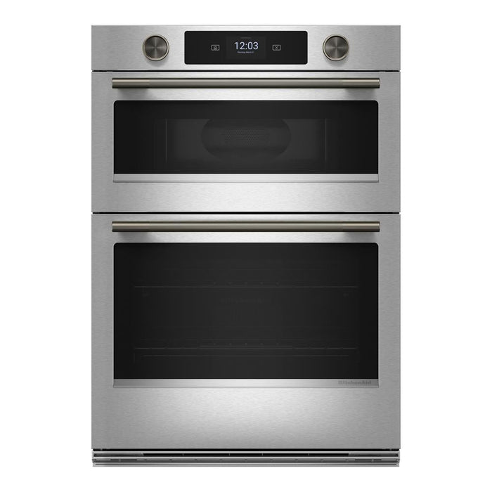 Four mural combiné intelligent électrique KitchenAid de 30 po avec caméra de cuisson – acier inoxydable PrintShieldMC - KOEC930SPS