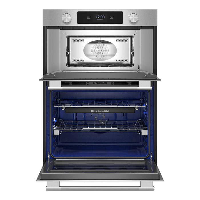 Four mural combiné intelligent électrique KitchenAid de 30 po avec caméra de cuisson – acier inoxydable PrintShieldMC - KOEC930SPS