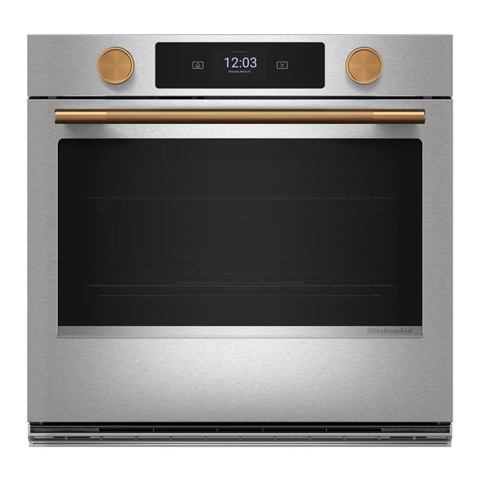Four mural combiné intelligent électrique KitchenAid de 30 po avec caméra de cuisson - acier inoxydable PrintShieldMC - KOES930SPS
