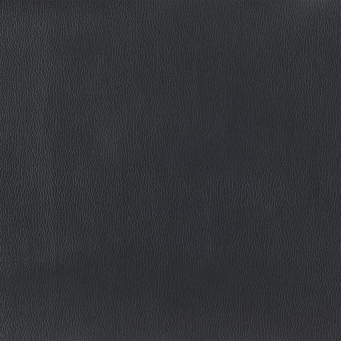 Banc contemporain Kohen de 46,75 po en tissu d’apparence cuir avec rangement - noir