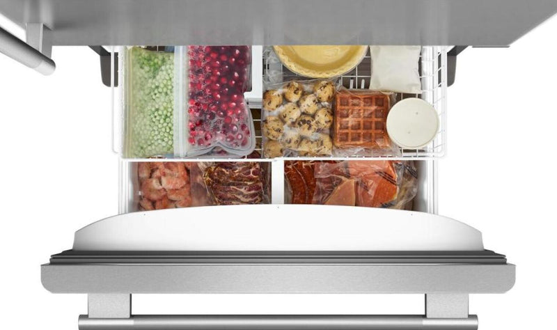 Réfrigérateur KitchenAid de 22 pi³ et de 33 po à congélateur inférieur - acier inoxydable PrintShieldMC - KRBR133SPS