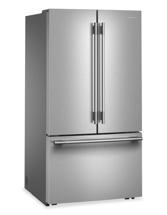 Réfrigérateur à portes françaises KitchenAid de 31 pi³ – acier inoxydable avec fini PrintShieldMC – KRFF336SPS