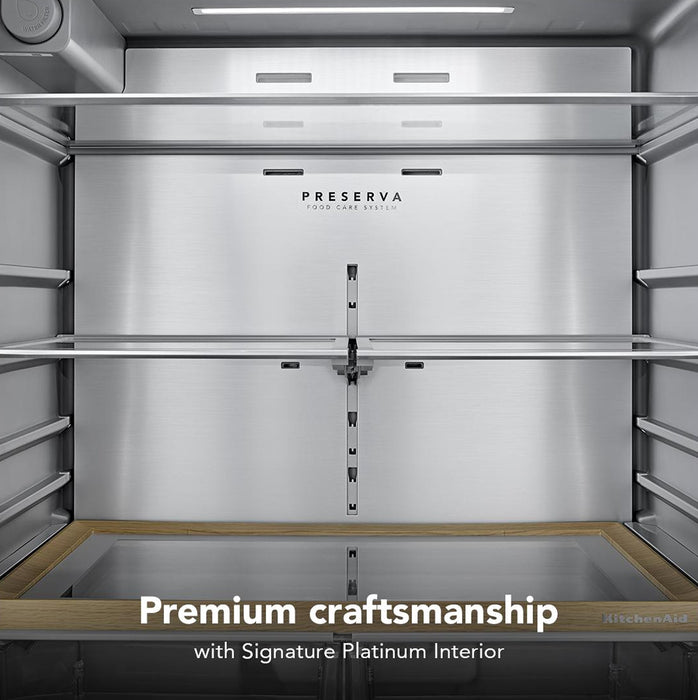 Réfrigérateur à portes françaises KitchenAid de 31 pi³ – acier inoxydable avec fini PrintShieldMC – KRFF336SPS