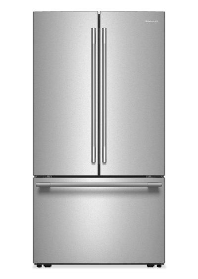 KitchenAid 31 Cu. Ft. French Door Refrigerator - PrintShield® Stainless Steel - KRFF336SPS | Réfrigérateur à portes françaises KitchenAid de 31 pi³ – acier inoxydable avec fini PrintShieldMC – KRFF336SPS