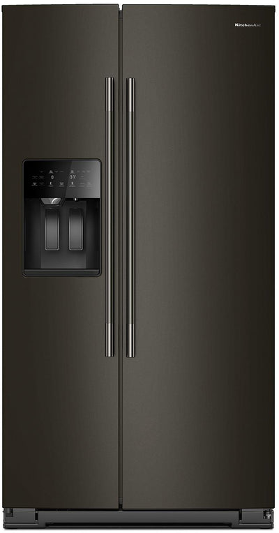 KitchenAid 36" 21 Cu. Ft. Counter-Depth Refrigerator – Black Ore - KRSC536RBE | Réfrigérateur KitchenAid de 21 pi3 et de 36 po de profondeur comptoir  - minerai noir - KRSC536RBE