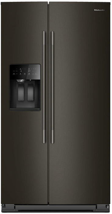 Réfrigérateur KitchenAid de 21 pi3 et de 36 po de profondeur comptoir  - minerai noir - KRSC536RBE