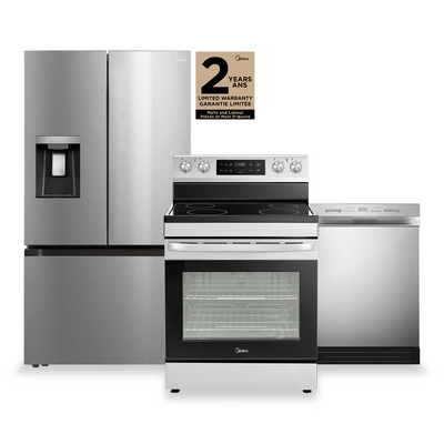 Midea 3-Piece Kitchen Appliance Package | Ensemble de 3 électroménagers Midea pour la cuisine | MI03KPK3