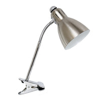 Lampe de bureau de Simple Designs à pince réglable - nickel brossé