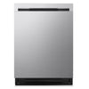Lave-vaisselle FlushFitMC de LG de 23,75 po et de 46 dBA avec commandes sur le dessus et 3e panier - acier inoxydable - LDNPQ445S