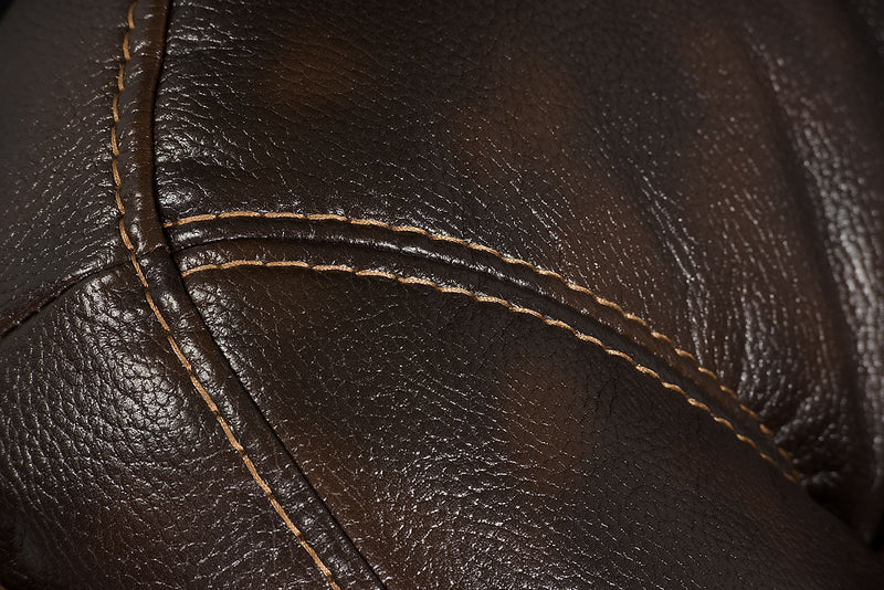 Sofa sectionnel inclinable Leo 5 pièces en tissu d’apparence cuir avec console d