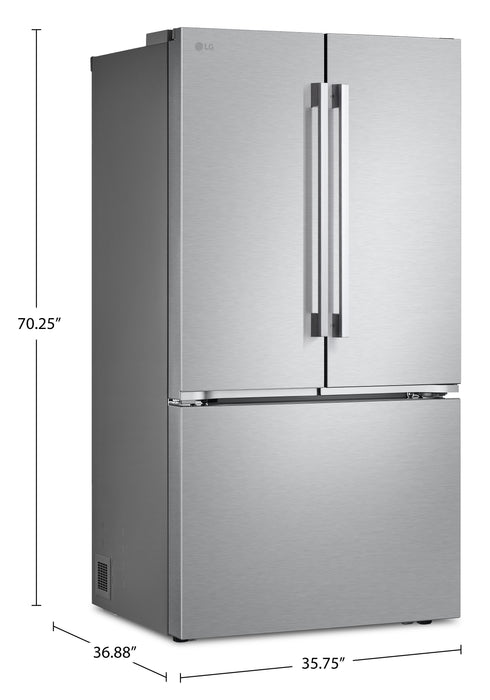 Réfrigérateur à 3 portes LG de 32 pi3 et de 36 po à portes françaises de profondeur standard MAXMD - LF32BSH42S