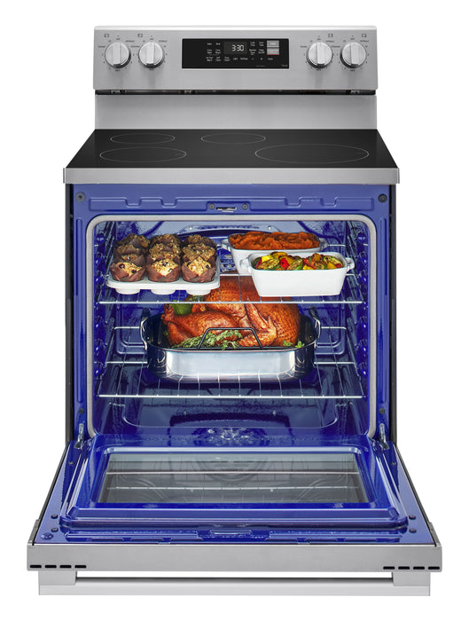 Cuisinière à induction LG de 6,3 pi3 et de 30 po avec convection ProBake ConvectionMD - acier inoxydable - LRIN6323YE 