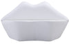 Causeuse Kiss de Manhattan Comfort de 61,8 po en similicuir - blanche