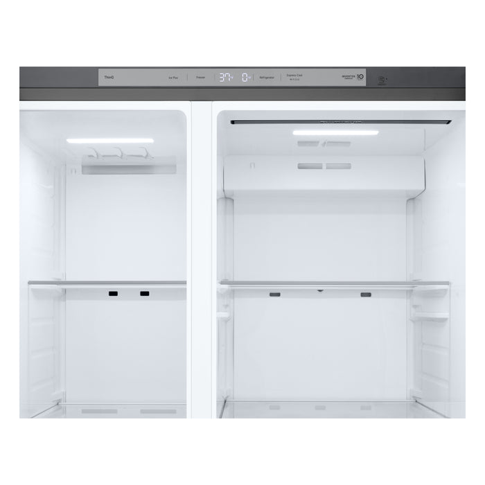 Réfrigérateur LG de 23 pi3 et 36 po de profondeur comptoir à compartiments juxtaposés - argenté Prime - LS23NCP20V