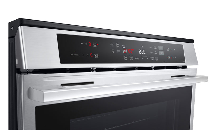 Cuisinière à induction LG de 6,3 pi3 et de 30 po avec friture à air - acier inoxydable PrintProofMC - LSIL6332XE 