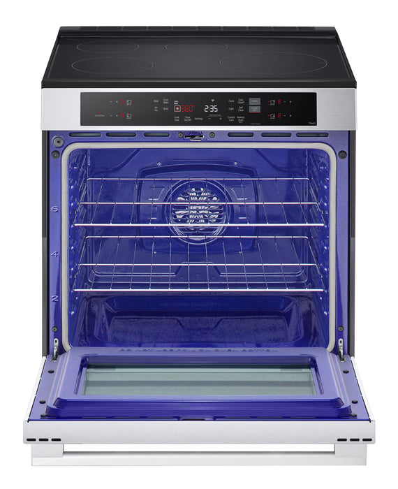 Cuisinière à induction LG de 6,3 pi3 et de 30 po avec friture à air - acier inoxydable PrintProofMC - LSIL6332XE 