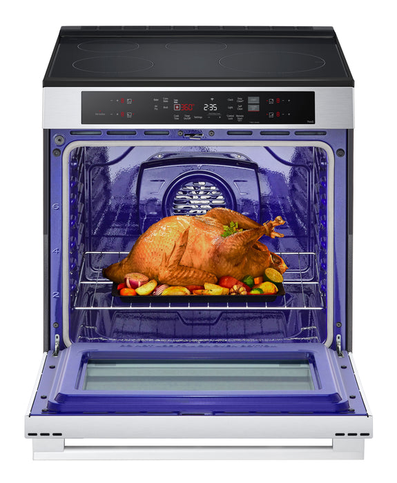 Cuisinière à induction LG de 6,3 pi3 et de 30 po avec friture à air - acier inoxydable PrintProofMC - LSIL6332XE 