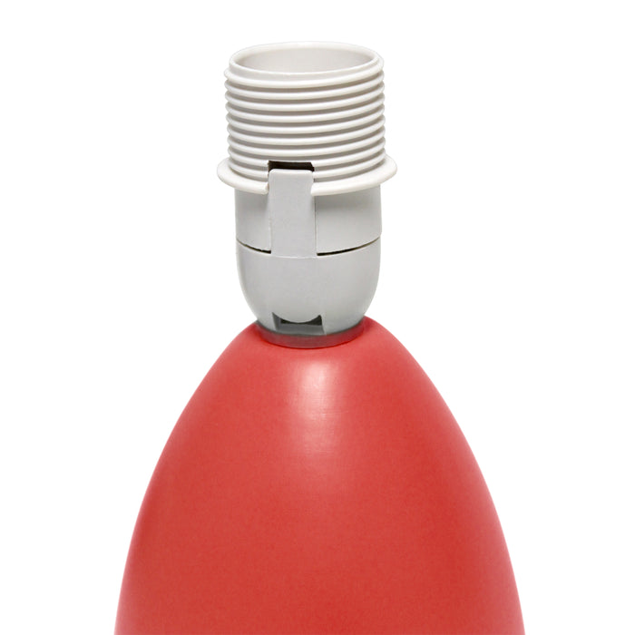 Mini lampe de table de Simple Designs en céramique en forme d’œuf - orange