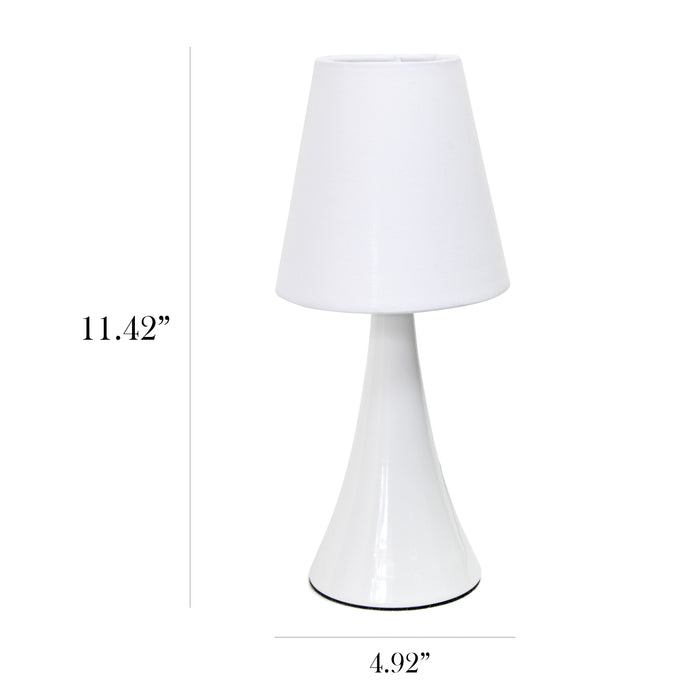 Ensemble de 2 mini lampes de table tactiles Valencia Colours de Simple Designs - blanche