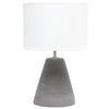 Lampe de table Pinnacle de Simple Designs en béton - blanche