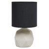 Lampe géométrique de Simple Designs en béton - noire
