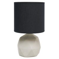 Lampe géométrique de Simple Designs en béton - noire