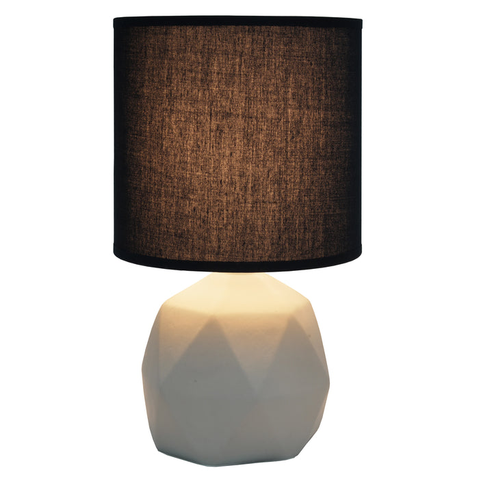 Lampe géométrique de Simple Designs en béton - noire