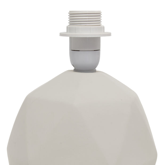 Lampe géométrique de Simple Designs en béton - blanche