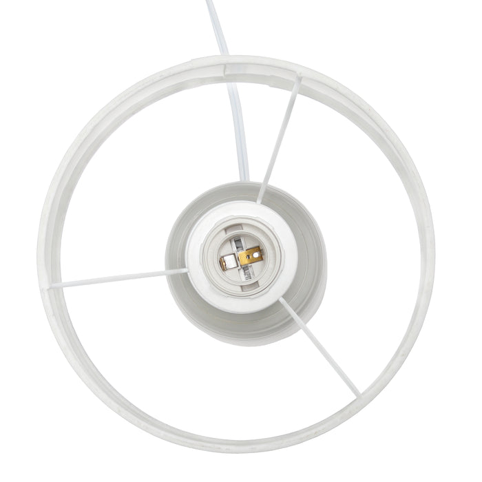 Lampe de table de Simple Designs en céramique à texture linéaire - taupe