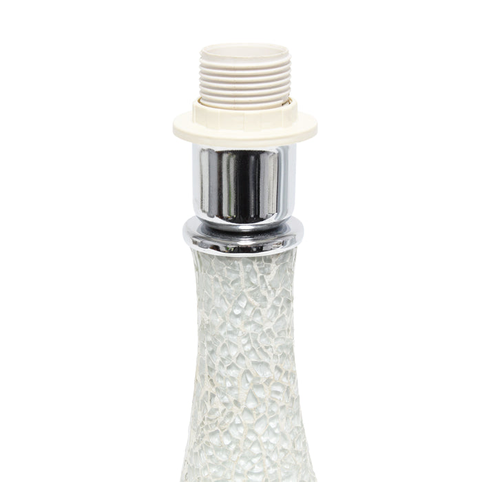Lampe de table Genie de Simple Designs en carreaux de mosaïque en verre - blanche