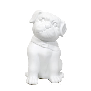 Lampe de table de Simple Designs en porcelaine en forme de chien