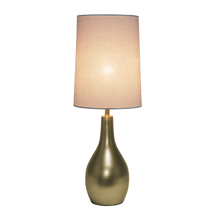 Lampe de table de Simple Designs en forme de larme - doré