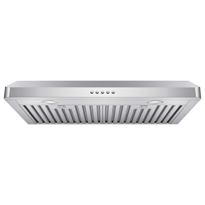 Hotte de cuisinière sous l'armoire Victory de 30 po et de 600 pi3/min en acier inoxydable - Luna-M-30