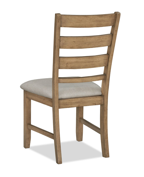 Chaise de salle à manger Maple avec dossier en échelle - naturelle