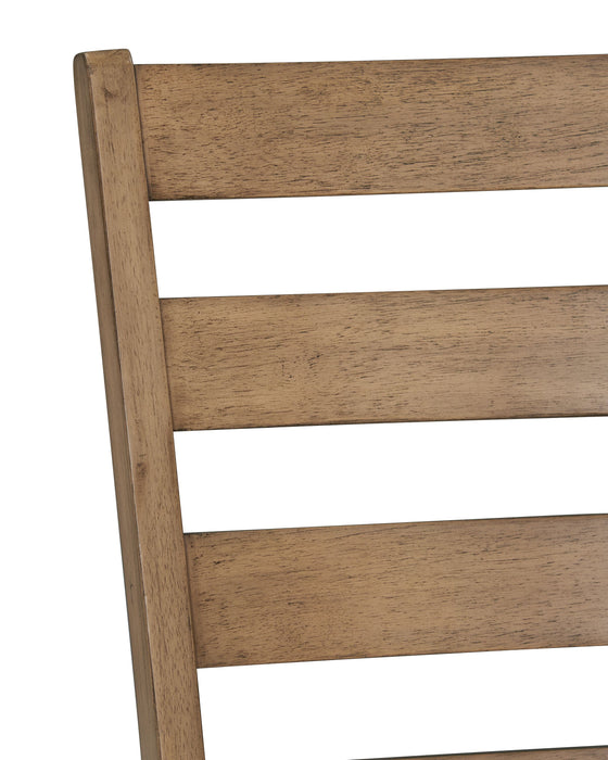 Chaise de salle à manger Maple avec dossier en échelle - naturelle