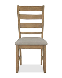 Chaise de salle à manger Maple avec dossier en échelle - naturelle
