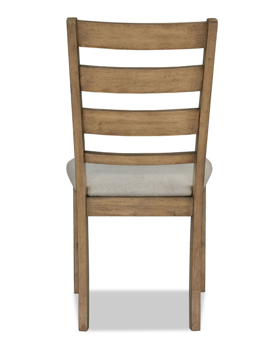 Chaise de salle à manger Maple avec dossier en échelle - naturelle