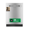 Midea 24" Top Control Dishwasher with 3-Stage Total Drying – Stainless Steel - MDT24P3CST | Lave-vaisselle Midea de 24 po avec commandes sur le dessus et séchage total en 3 étapes - acier inoxydable - MDT24P3CST