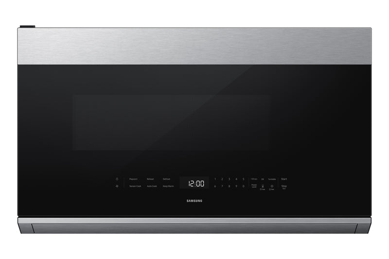 Four à micro-ondes à hotte intégrée Samsung de 2,1 pi3 avec 500 pi3/min et affichage à DEL - acier inoxydable - ME80H2160RAC