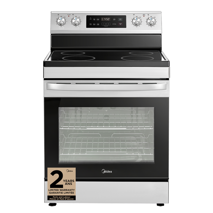 Cuisinière électrique Midea de 30 po et à capacité de 6,3 pi3 - MER30B14ASTC 