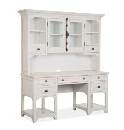 Milson 64" Desk with Storage and Adjustable Shelves - Alabaster | Bureau Milson de 64 po avec rangement et tablettes réglables - albâtre