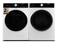  Laveuse à chargement frontal de 5,2 pi³ et sécheuse électrique de 8 pi³ de Midea  