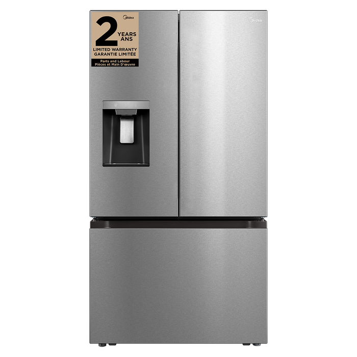 Réfrigérateur intelligent Midea de 36 po et de 29,3 pi³ à portes françaises - acier inoxydable - MRF29D2AST