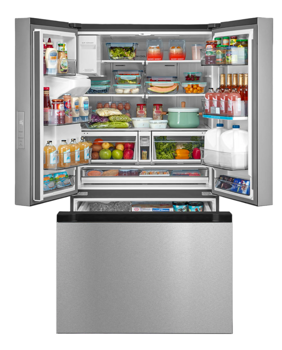 Réfrigérateur intelligent Midea de 36 po et de 29,3 pi³ à portes françaises - acier inoxydable - MRF29D2AST
