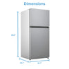 Midea 30” 20.5 Cu. Ft. Top Mount Freezer Refrigerator – Stainless Steel - MRT21D2BST | Réfrigérateur Midea de 20,5 pi³ et de 30 po à congélateur supérieur - acier inoxydable - MRT21D2BST
